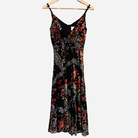🆕 NWT Perfection - Anthro eri + ali Velvet Kora Floral Burnout - Picture 4 of 11